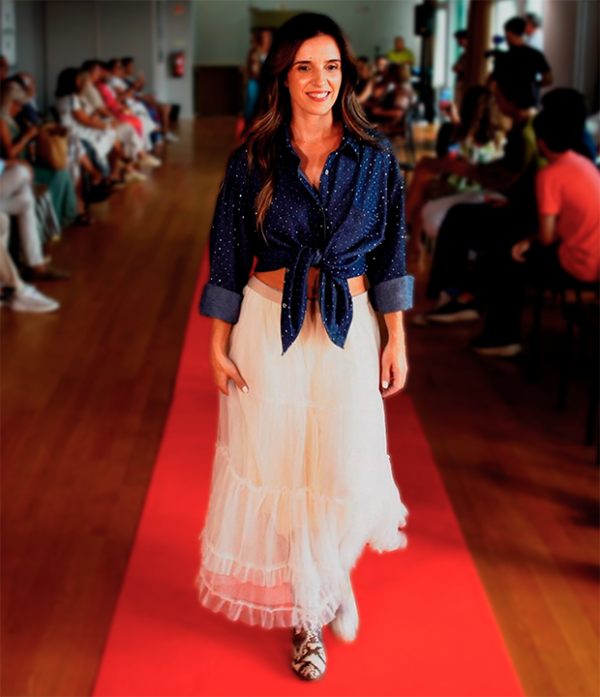 Conjunto - Camisa Polka Dot e Saia Esvoaçante