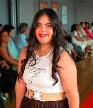 Saia de Tule Castanha