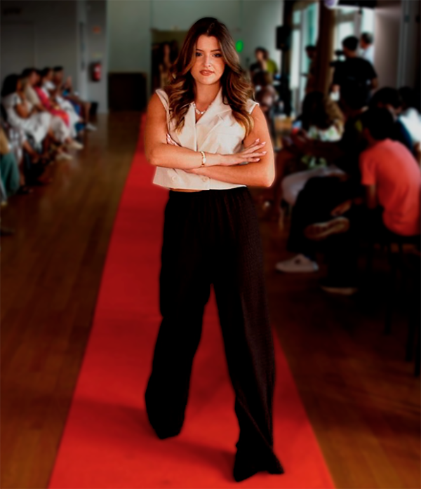 Calças Largas Castanhas