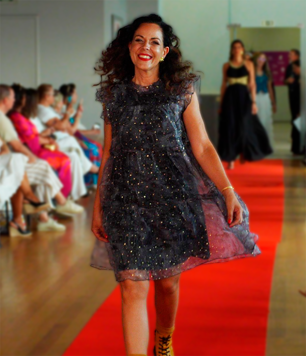 Vestido de Tule Lurex