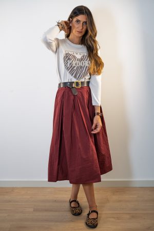 Saia Midi Vermelha