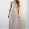 Vestido Maxi Plissado