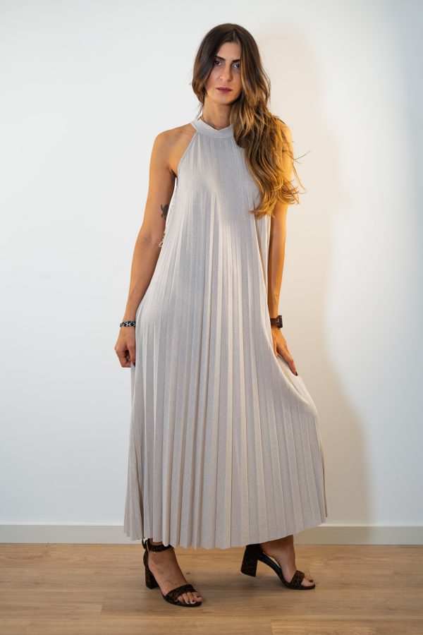 Vestido Maxi Plissado