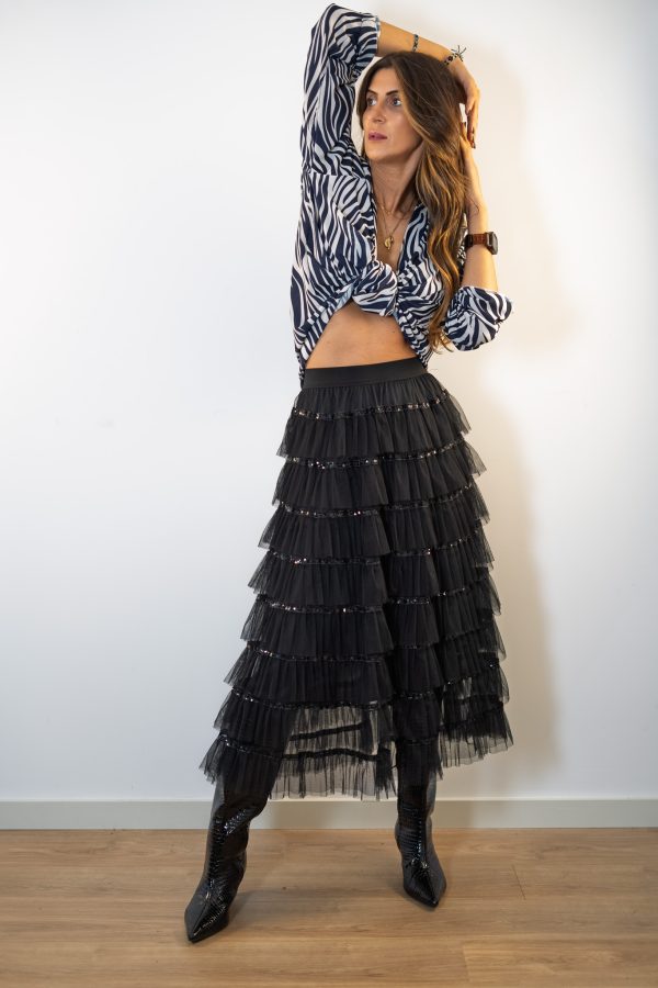 Camisa com estampa de zebra