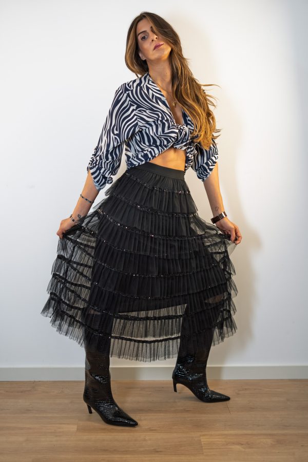 Camisa com estampa de zebra