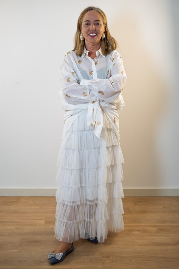 Camisa com Brilho Dourado